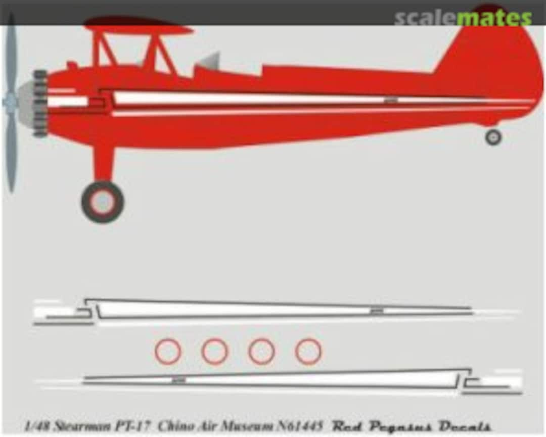 Boxart N61445 Chino Air Museum N61445 Red Pegasus Decals