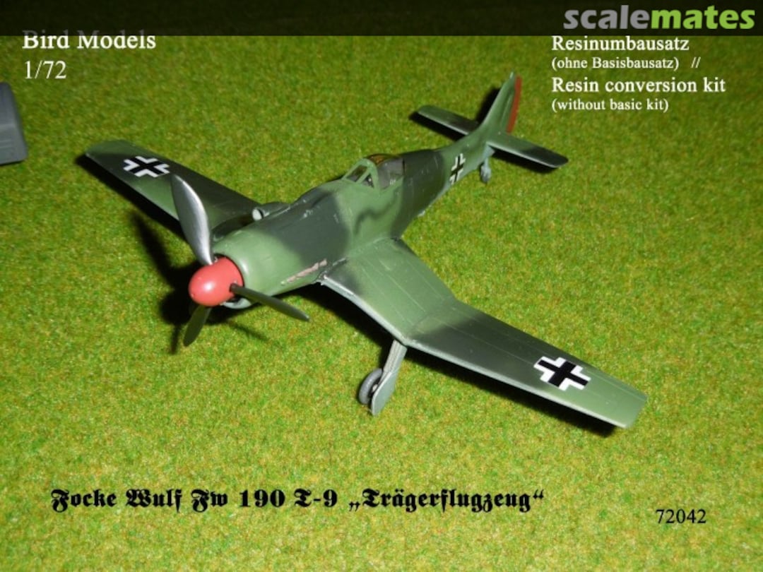 Boxart Focke Wulf Fw 190 T-9 "Trägerflugzeug" 72042 Bird Models