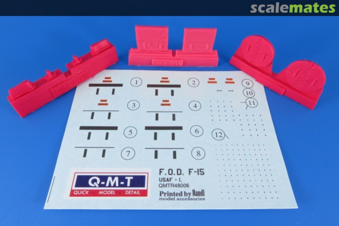 Boxart F.O.D. guards for McDonnell F-15 Eagle USAF RED R48006 Q-M-T