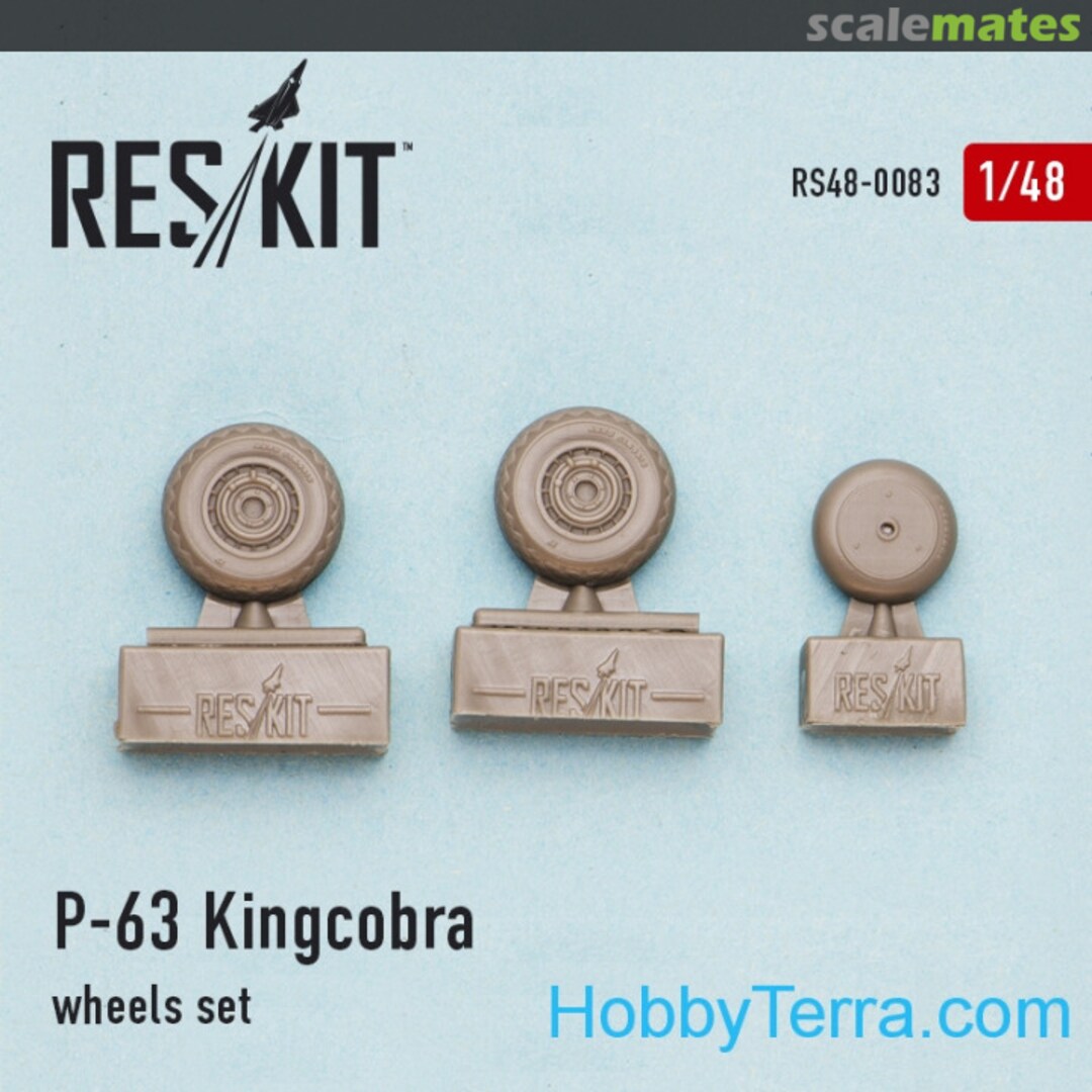 Boxart P-63 Kingcobra - wheels set RS48-0083 ResKit