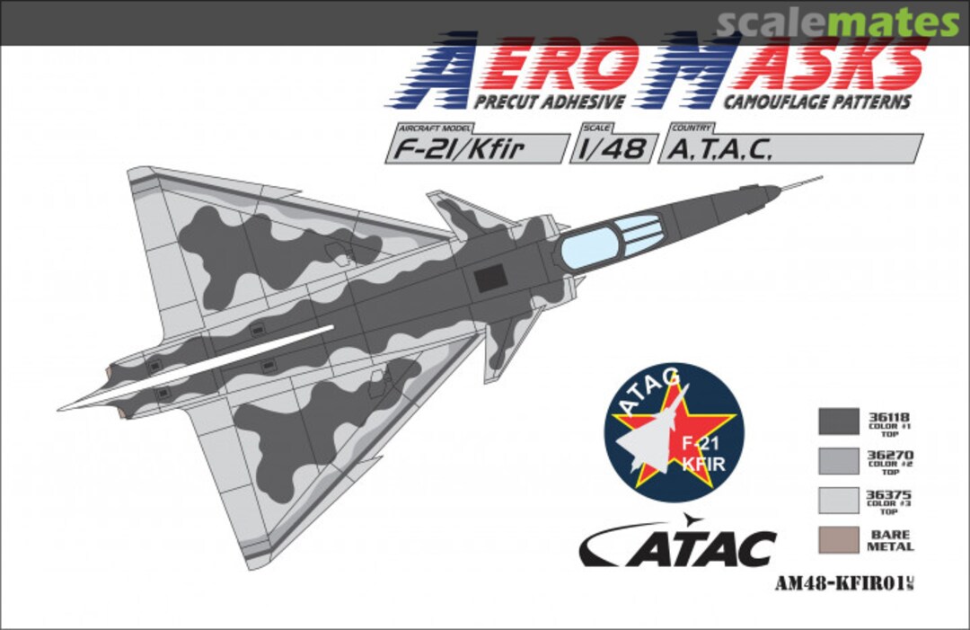 Boxart F-21/Kfir ATAC AM48-KFIR01 AeroMasks