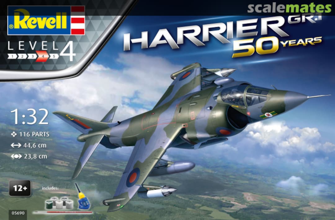 Boxart Harrier GR.1 05690 Revell