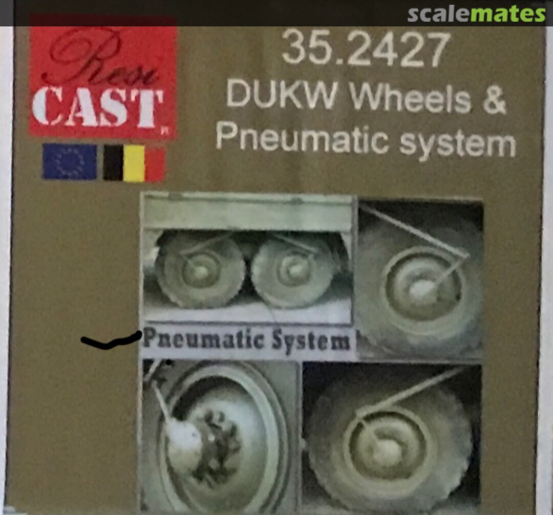 Boxart DUKW wheels and pneumatic system 35.2427 Resicast