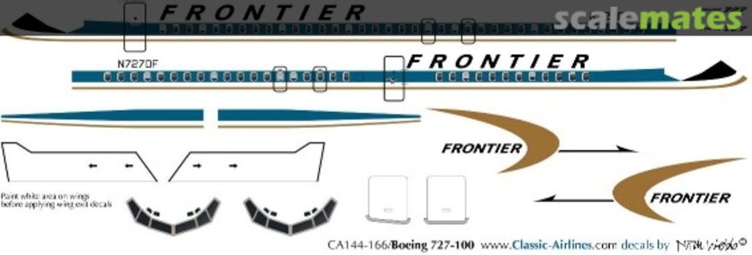 Boxart Frontier (del) 727-100 CA144-166 Classic Airlines