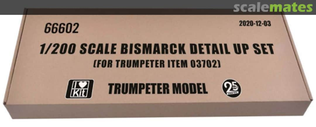 Boxart 1/200 Bismarck detail up set 66602 Trumpeter