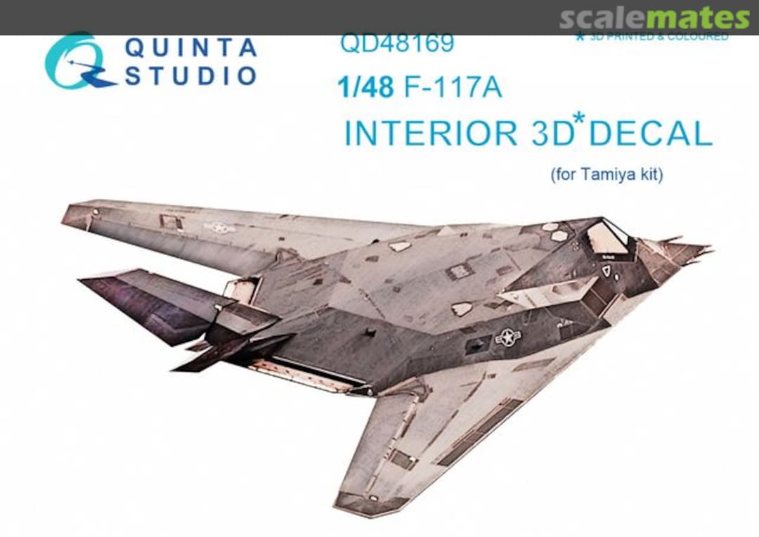 Boxart F-117A interior 3D decals QD48169 Quinta Studio