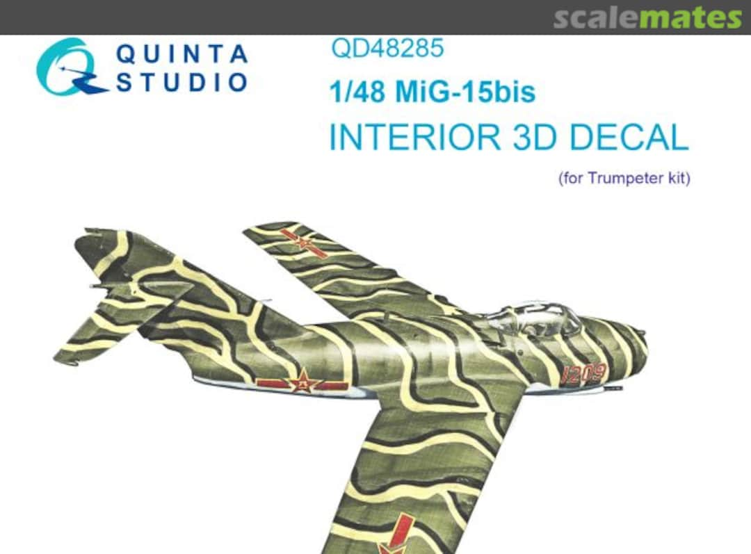 Boxart MiG-15bis interior 3D decals QD48285 Quinta Studio