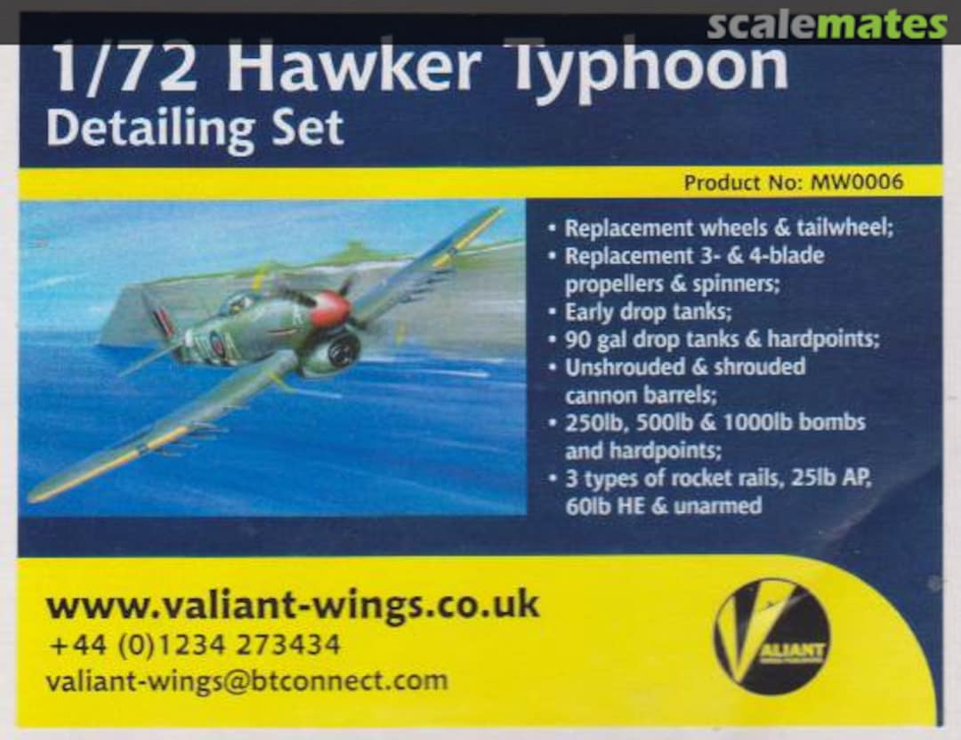 Boxart Hawker Typhoon MW0006 Valiant Wings Publishing