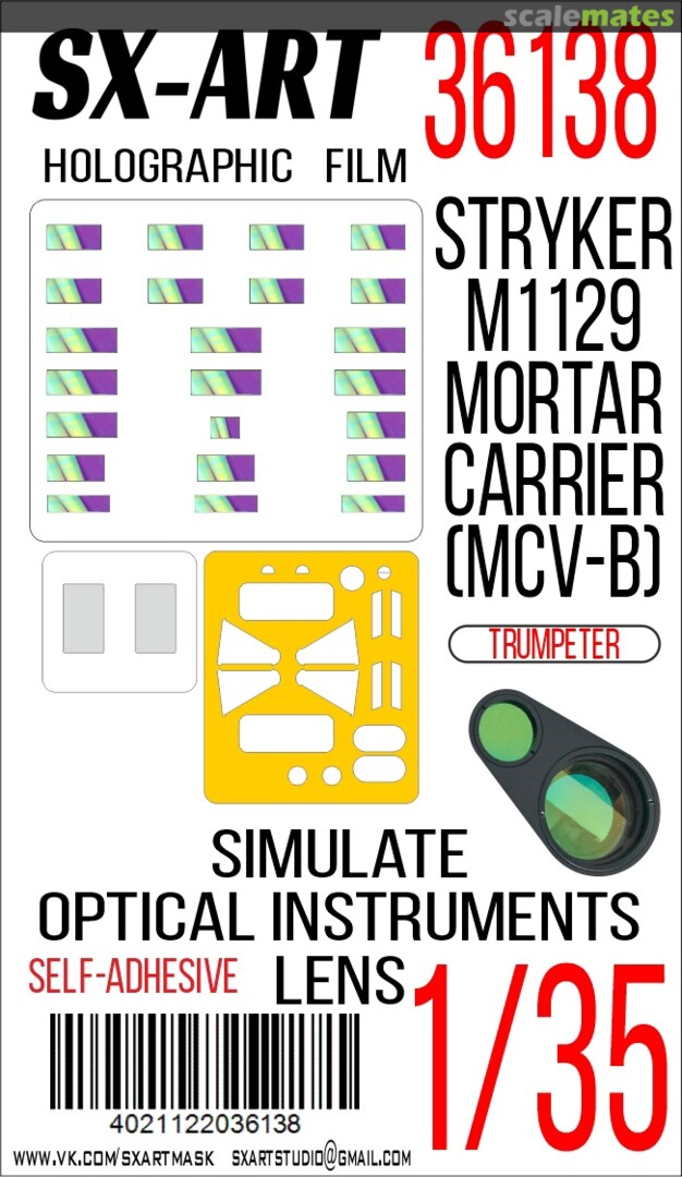 Boxart Stryker M1129 Mortar Carrier (MCV-B) holographic film 36138 SX-Art