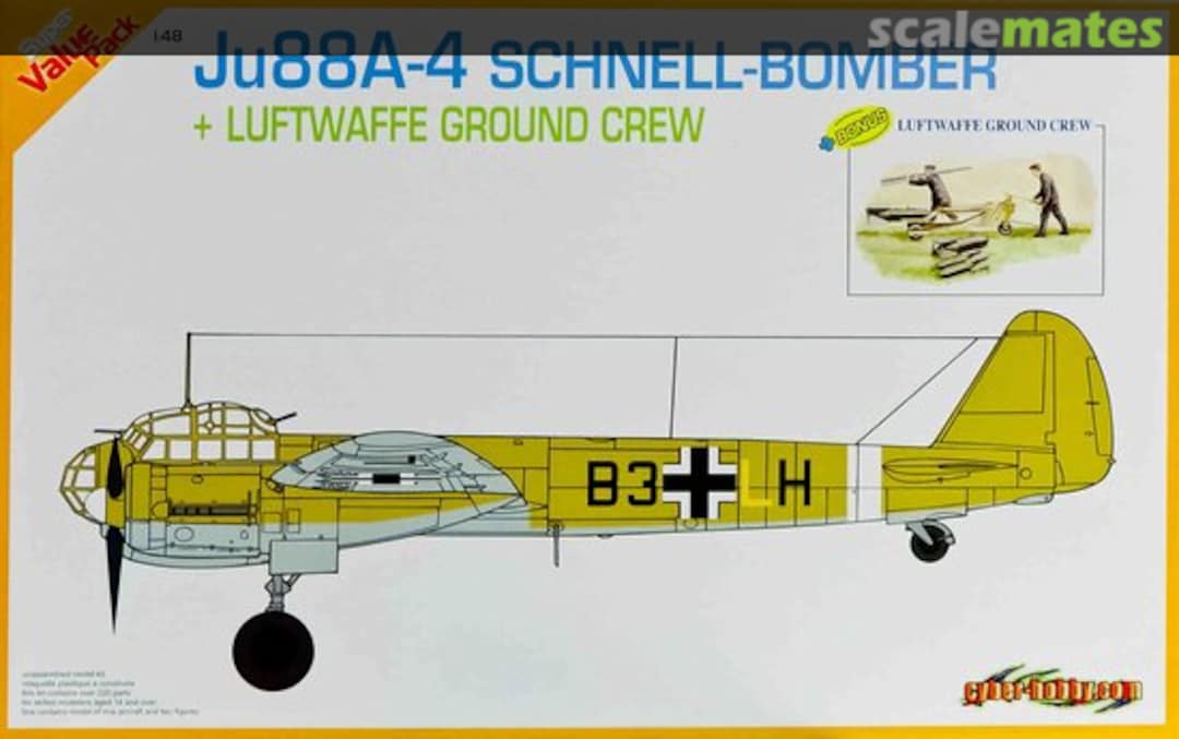 Boxart Ju88A-4 Schnell-Bomber + Luftwaffe Ground Crew 5565 Cyber Hobby