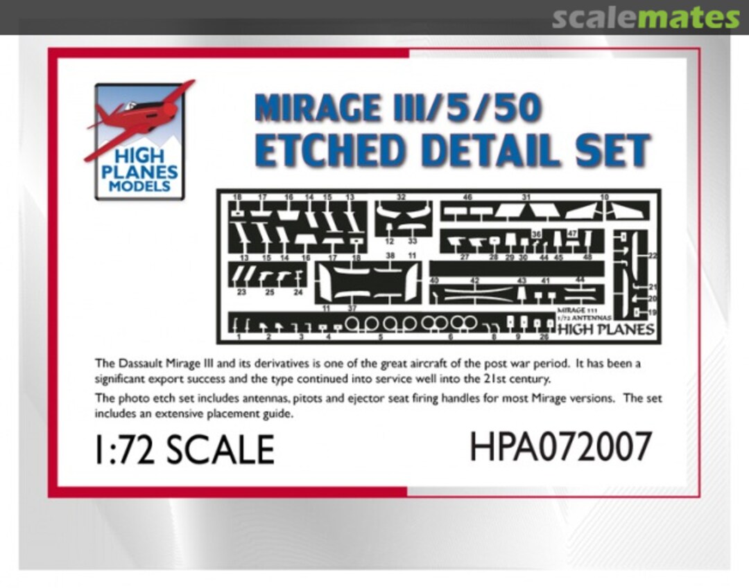 Boxart Dassault Mirage III / 5 /50 Antennae and Probes HPA072007 High Planes Models