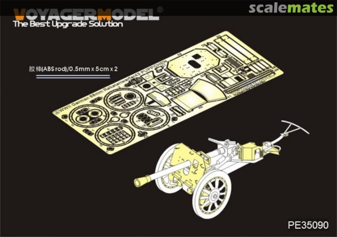 Boxart 88mm Raketenwerfer 43 "PUPPCHEN" PE35090 Voyager Model