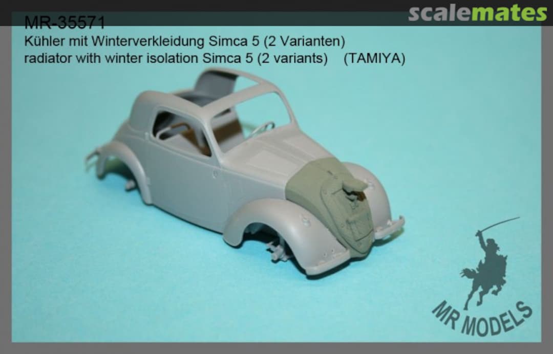 Boxart radiator with winter isolation Simca 5 (2 variants) MR-35571 MR Modellbau