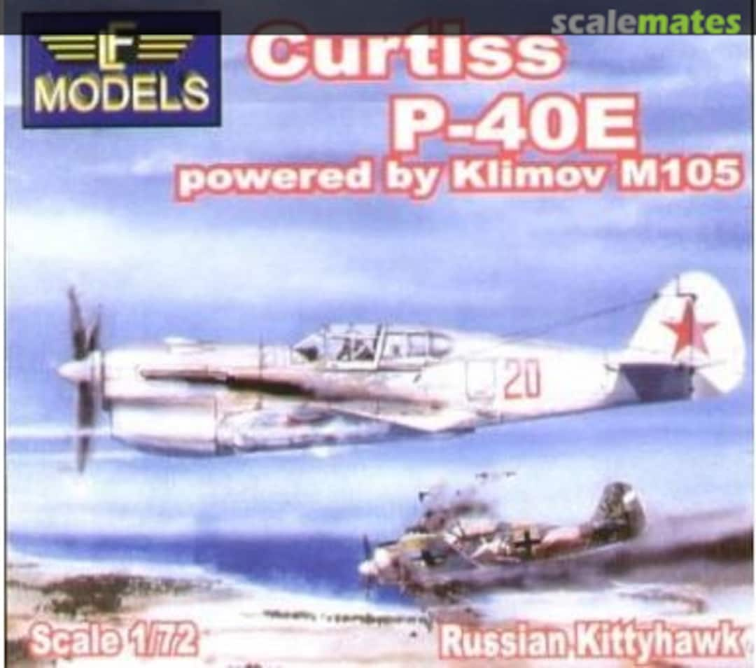 Boxart Curtiss P-40E powered by Klimov M105 Russian Kittyhawk 7231 LF Models