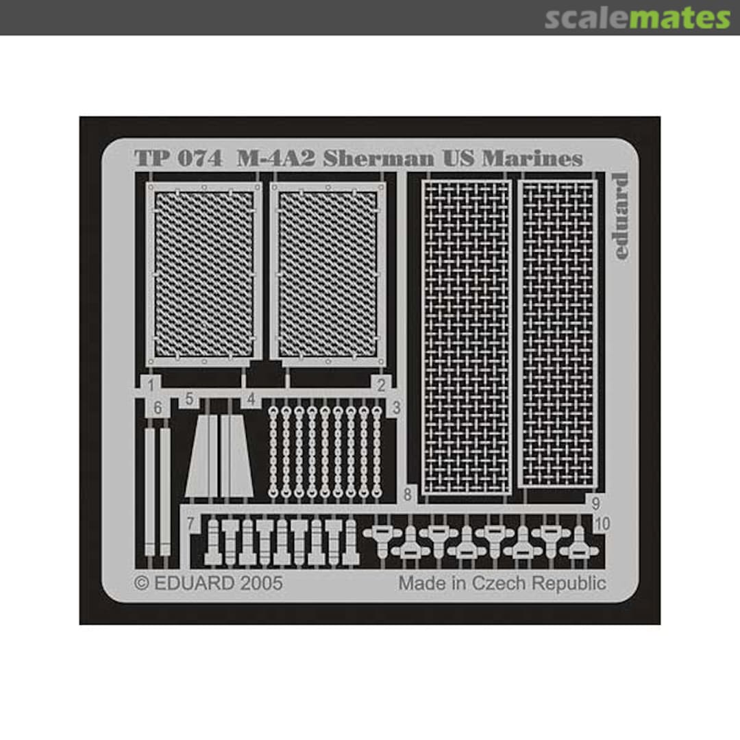 Boxart M-4A2 Sherman US Marines TP074 Eduard