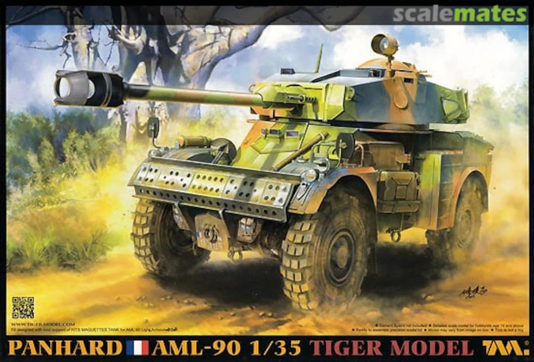 Boxart Panhard AML-90 Light Armoured Car 4635 Tiger Model