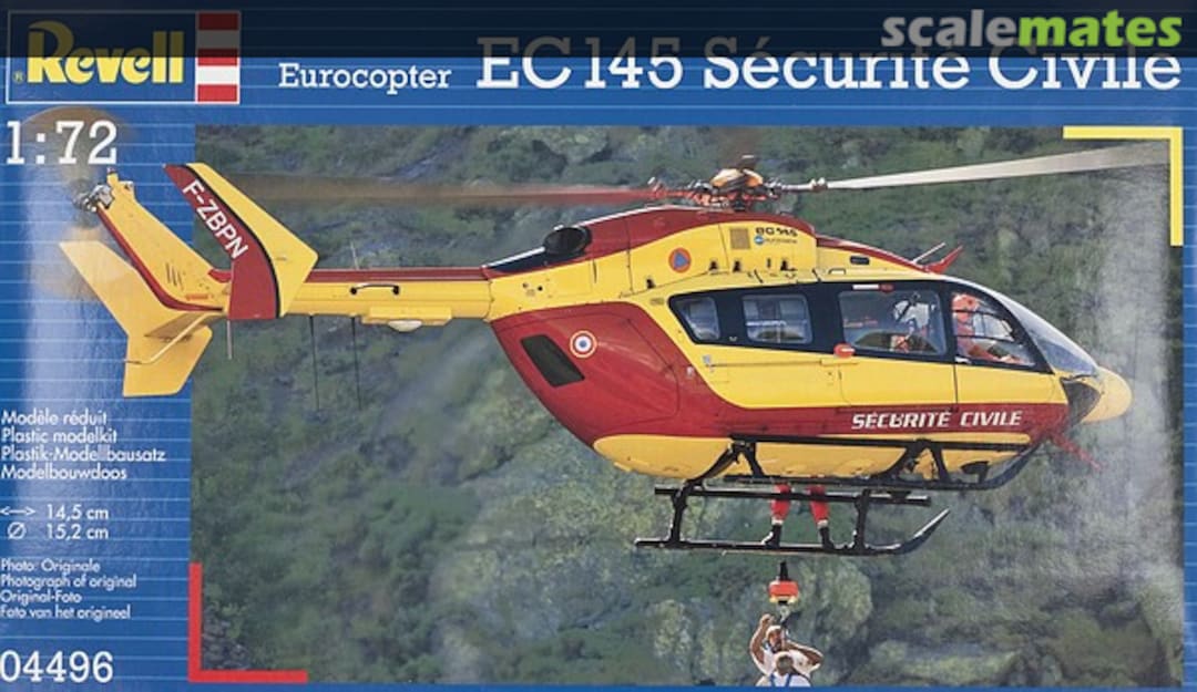 Boxart Eurocopter EC 145 Sécurité Civile 04496 Revell