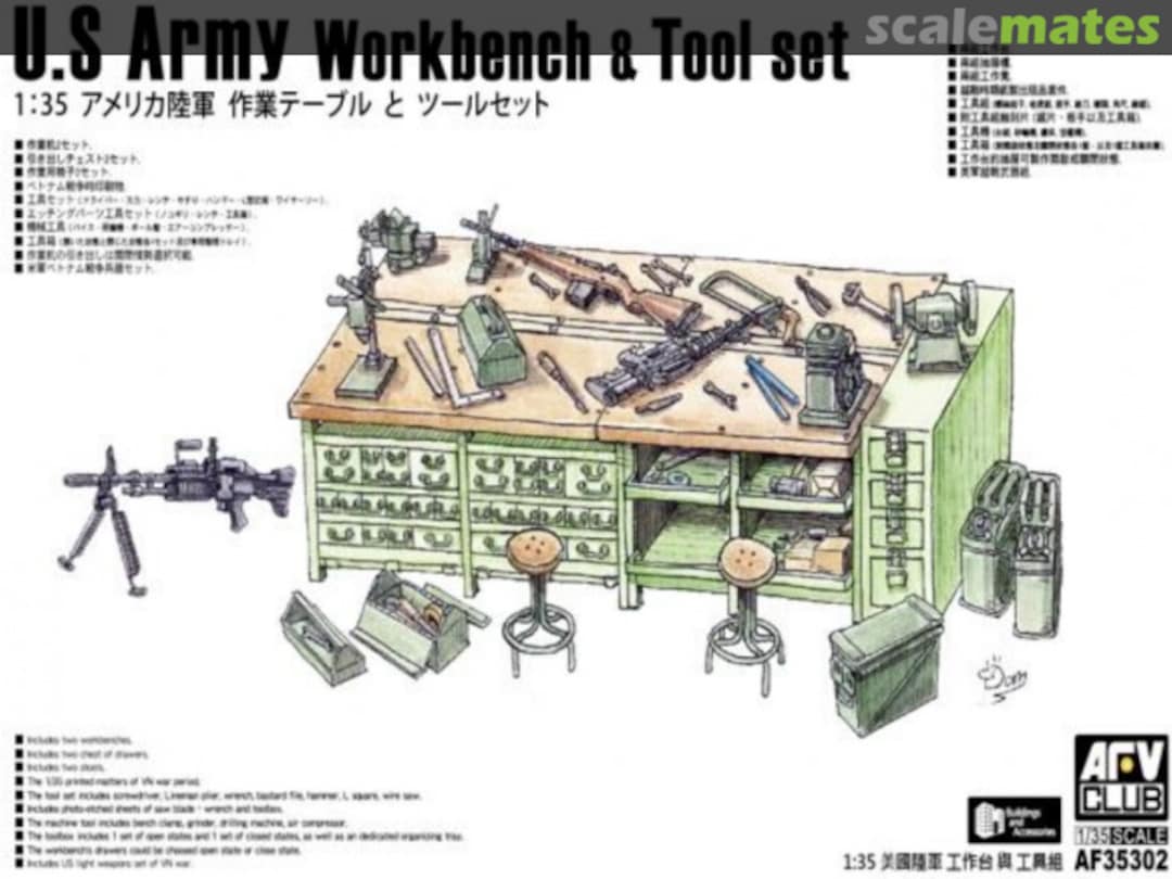 Boxart Workbench & Tool set AF35302 AFV Club