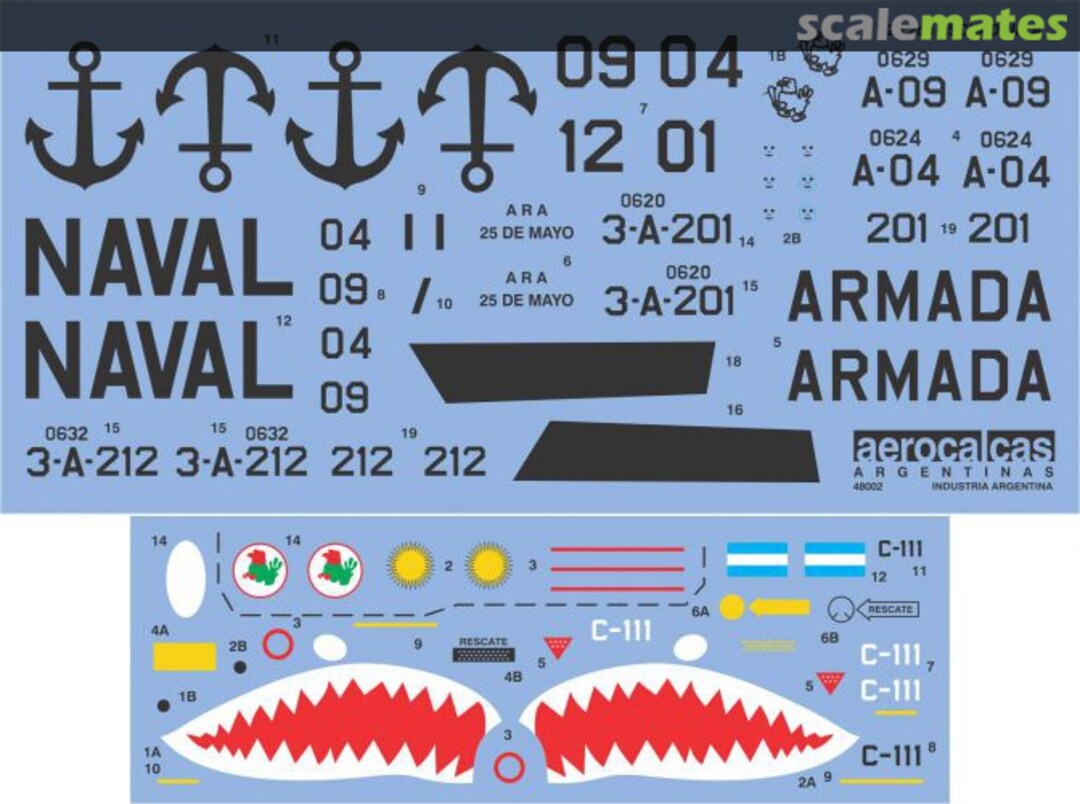 Boxart Escuadrilla Aeronaval 48002 Aerocalcas Argentinas