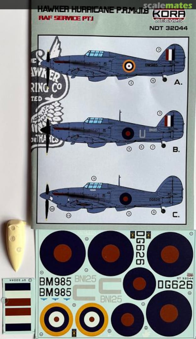 Boxart Hawker Hurricane P.R. Mk.IIB NDT32044 Kora Models