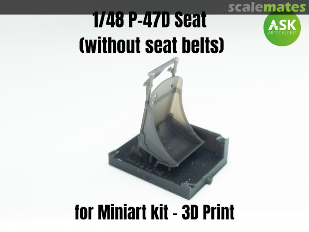 Boxart P-47D Seat (without seat belts) 200-A48011 ASK