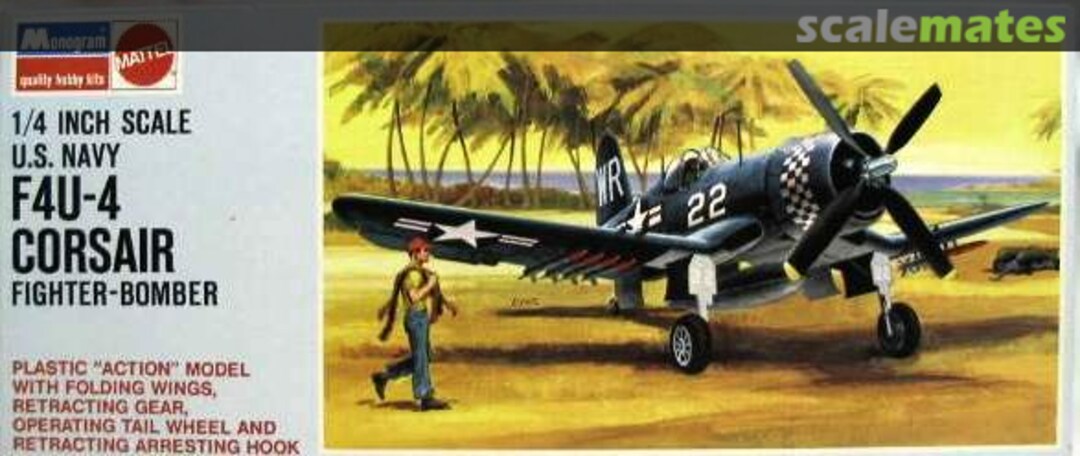 Boxart F4U-4 Corsair 6833 Monogram/Mattel