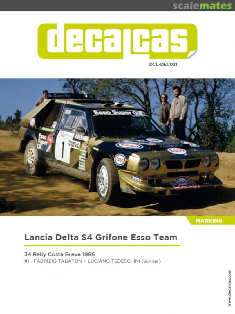 Boxart Lancia Delta S4 Grifone Esso Team DCL-DEC021 Decalcas