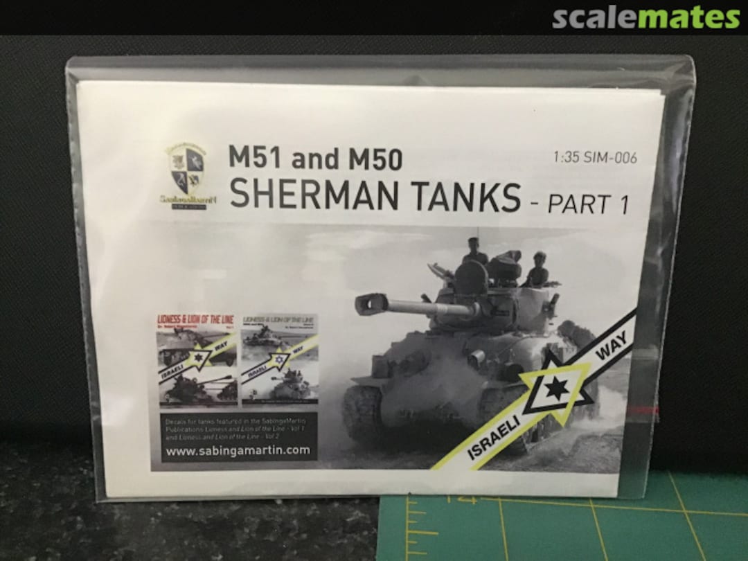 Boxart M51 and M50 Sherman Tanks SIM-006 SabIngaMartin Publications