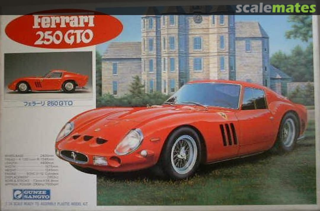 Boxart Ferrari 250 GTO G-190:1200 Gunze Sangyo