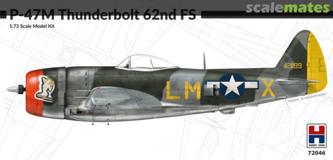 Boxart P-47M Thunderbolt 72046 Hobby 2000