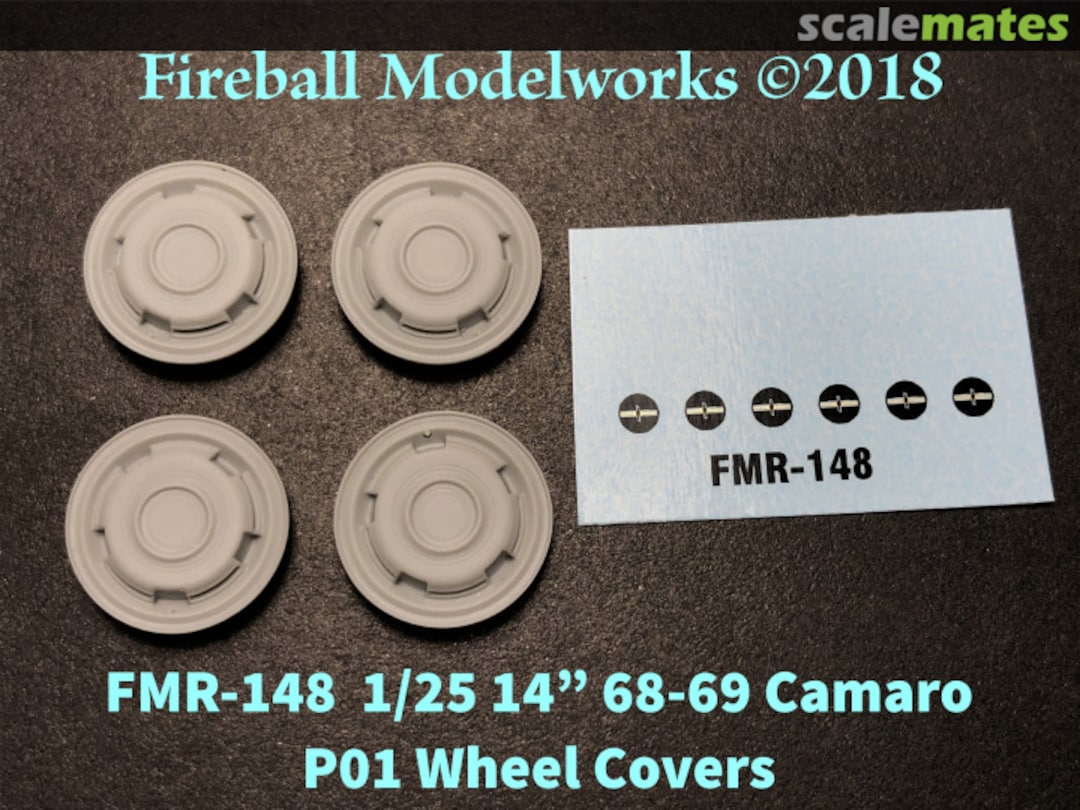 Boxart 14" Camaro P01 Wheel Covers FMR-148 Fireball Modelworks