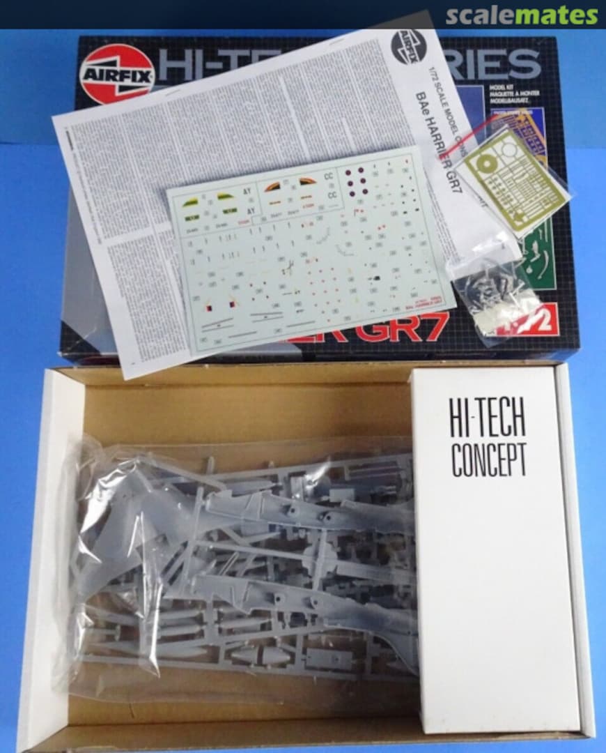 Contents British Aerospace Harrier GR7 10005 Airfix