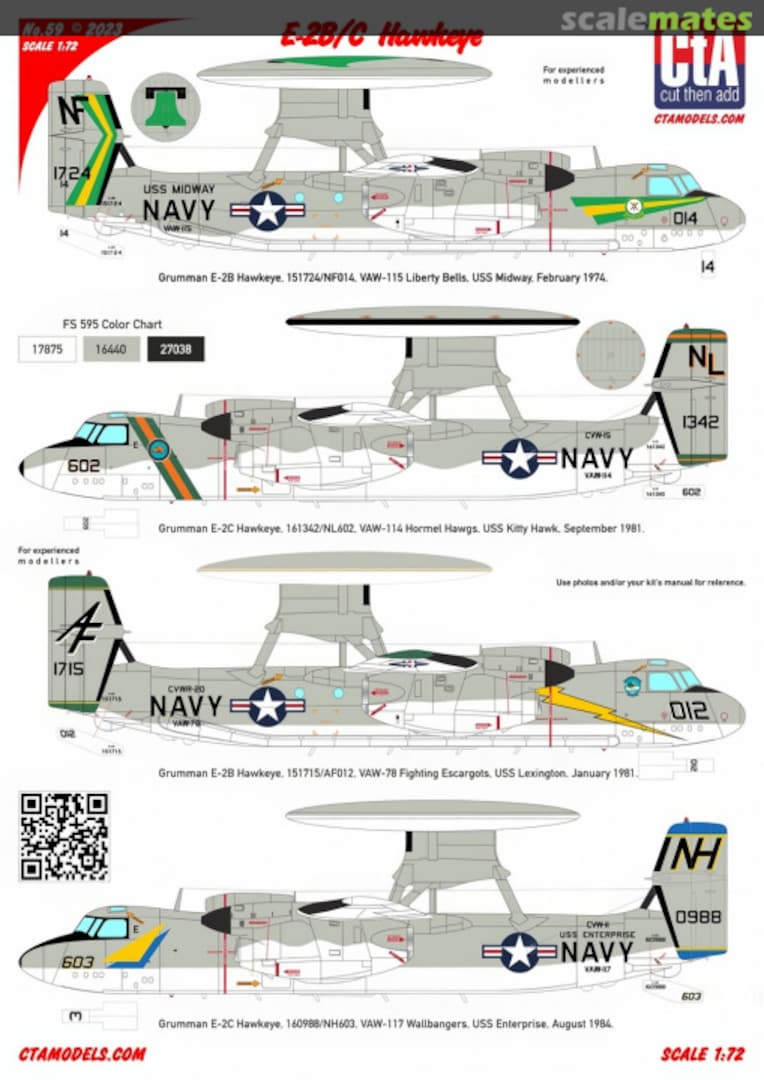 Boxart Grumman E-2B/C Hawkeye CTA-059 CtA Models