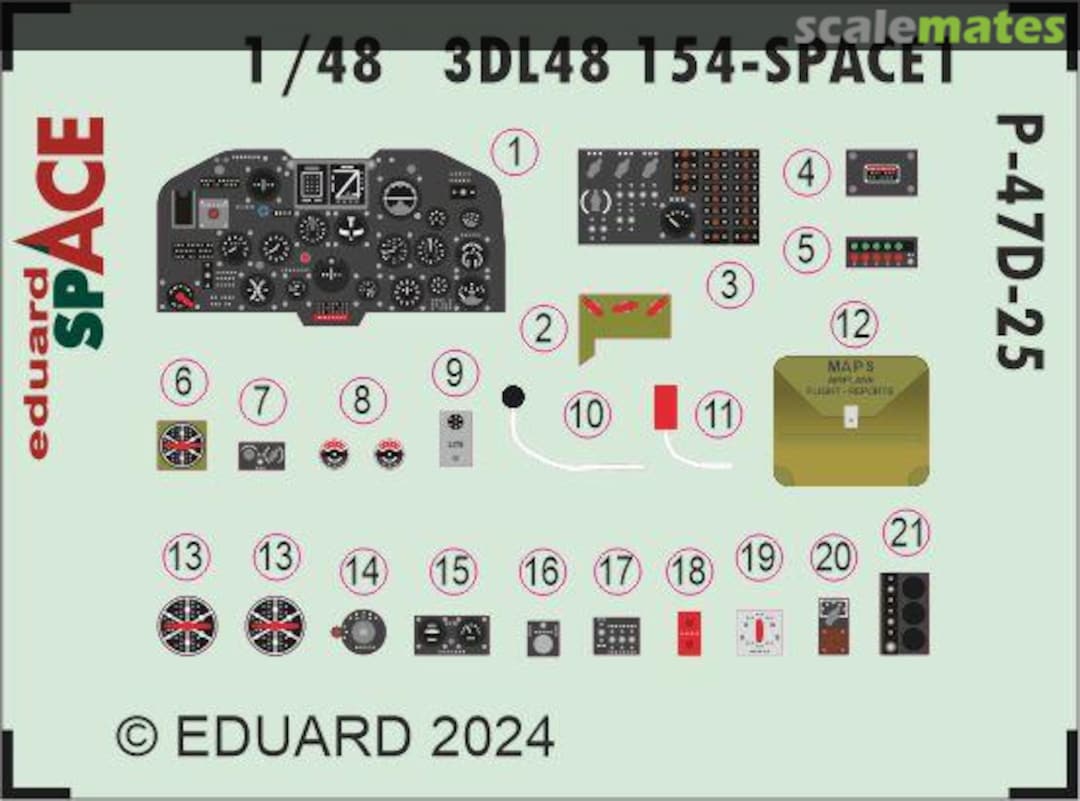 Boxart P-47D-25 3DL48154 Eduard