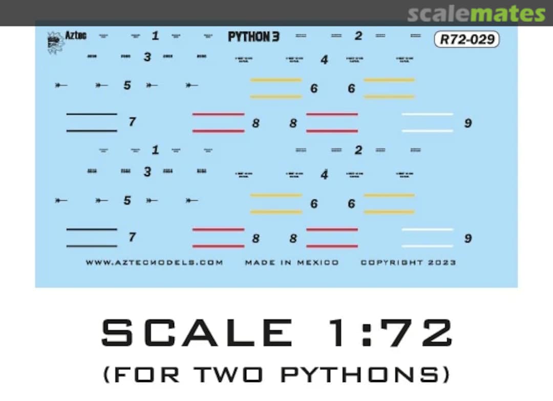 Boxart Stencil for Python 3 R72-029 Aztec Models