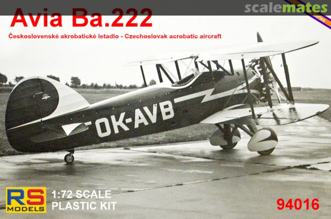 Boxart Avia Ba.222 94016 RS Models