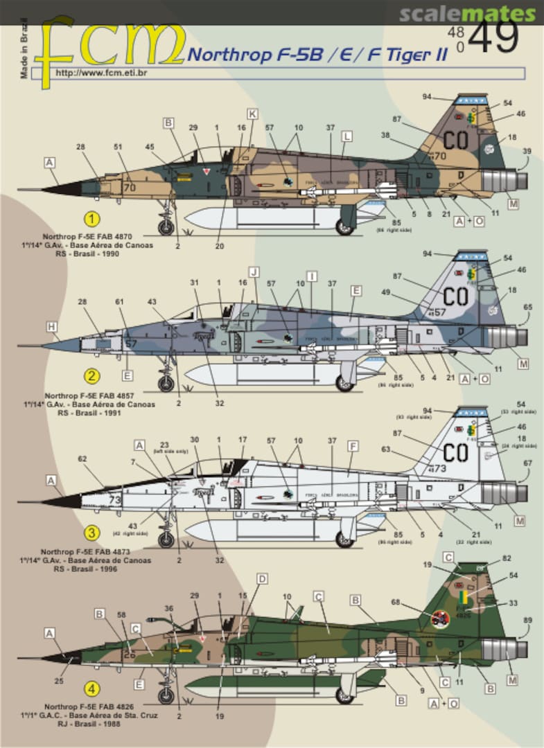 Boxart Northrop F-5B / E / F Tiger II 48-049 FCM