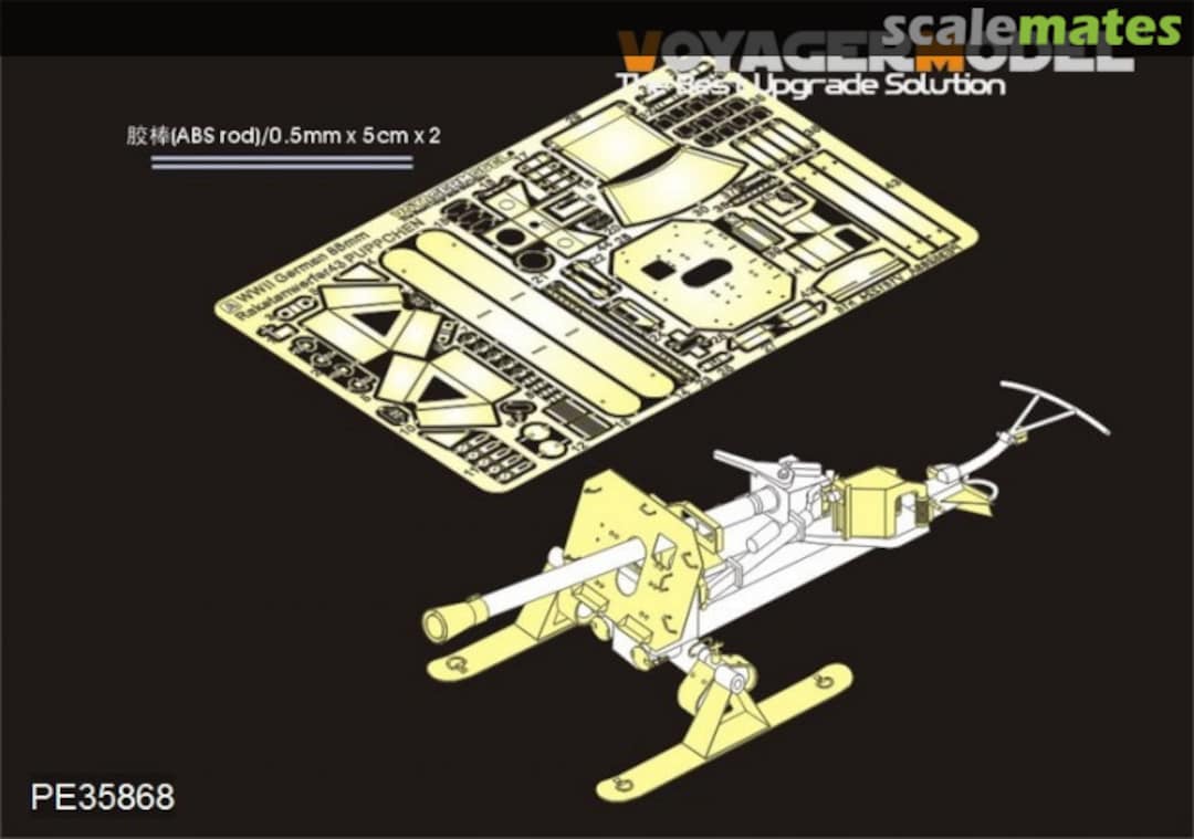 Boxart 88mm Raketenwerfer 43 "PUPPCHEN" - sled version PE35868 Voyager Model