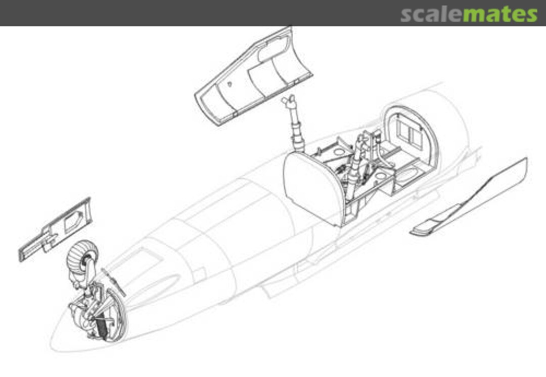 Boxart He 162A-2 - undercarriage set 5011 CMK