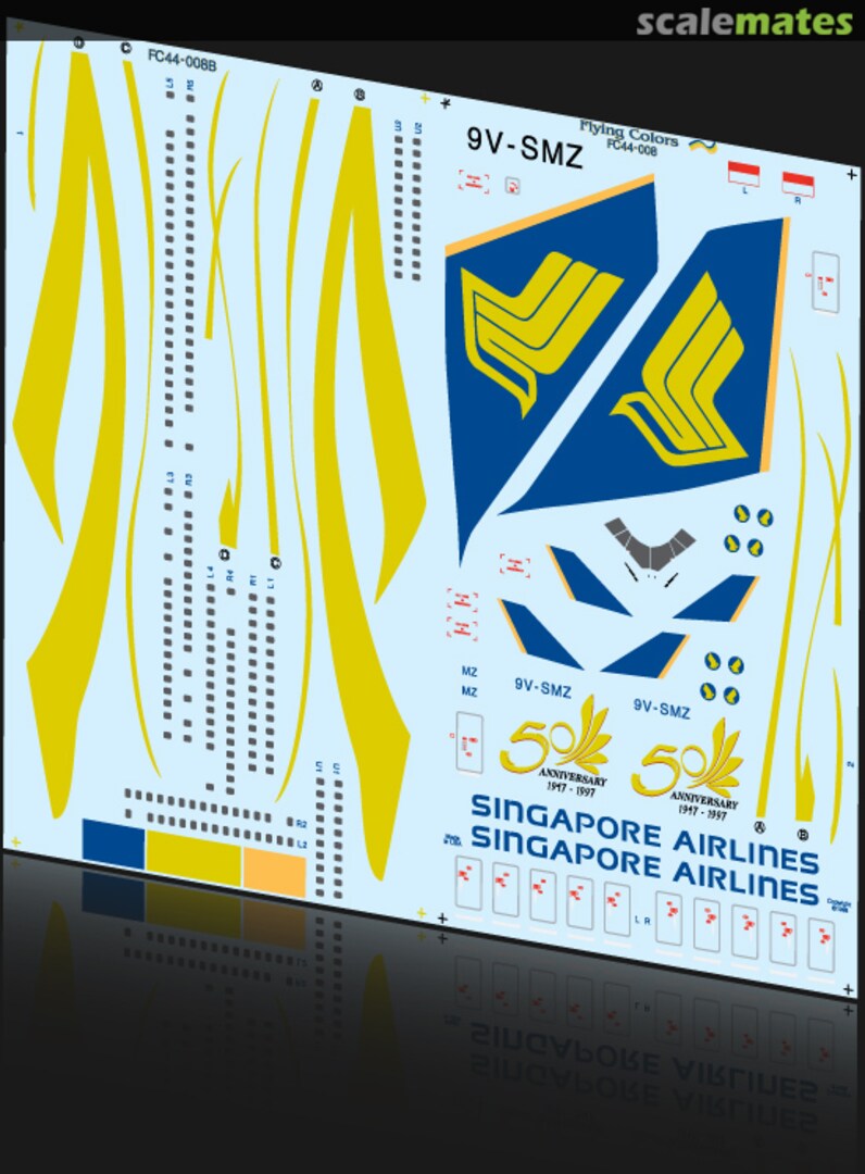 Boxart Boeing 747-412 FC44-008 Flying Colors