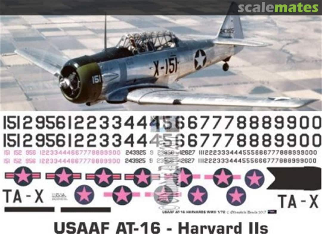 Boxart USAAF AT-16 Texans - Harvard IIs OMD1190 Oldmodels Decals