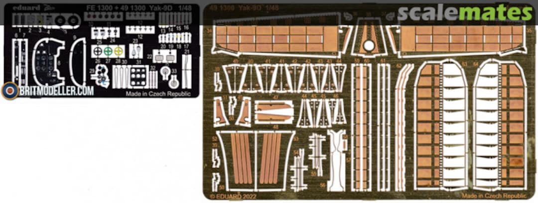 Boxart Yak-9D detail set 491300 Eduard