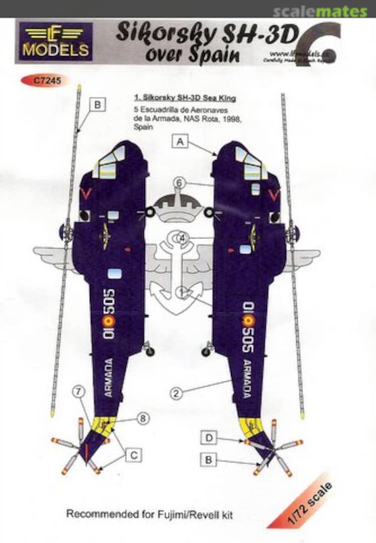 Boxart Sikorsky SH-3D Sea King C7245 LF Models