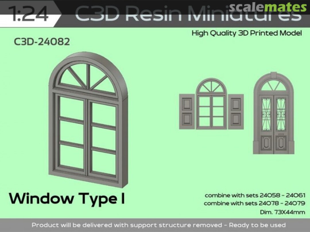 Boxart Windows Type I C3D-24082 C3D Resin Miniatures