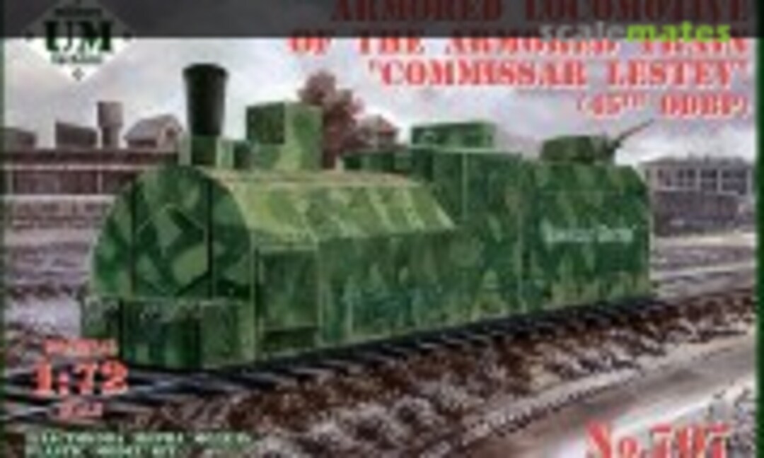 1:72 Armored Locomotive Of The Armored Train 'Commissar Lestev' (45th ODBP) (UM Military Technics 707)