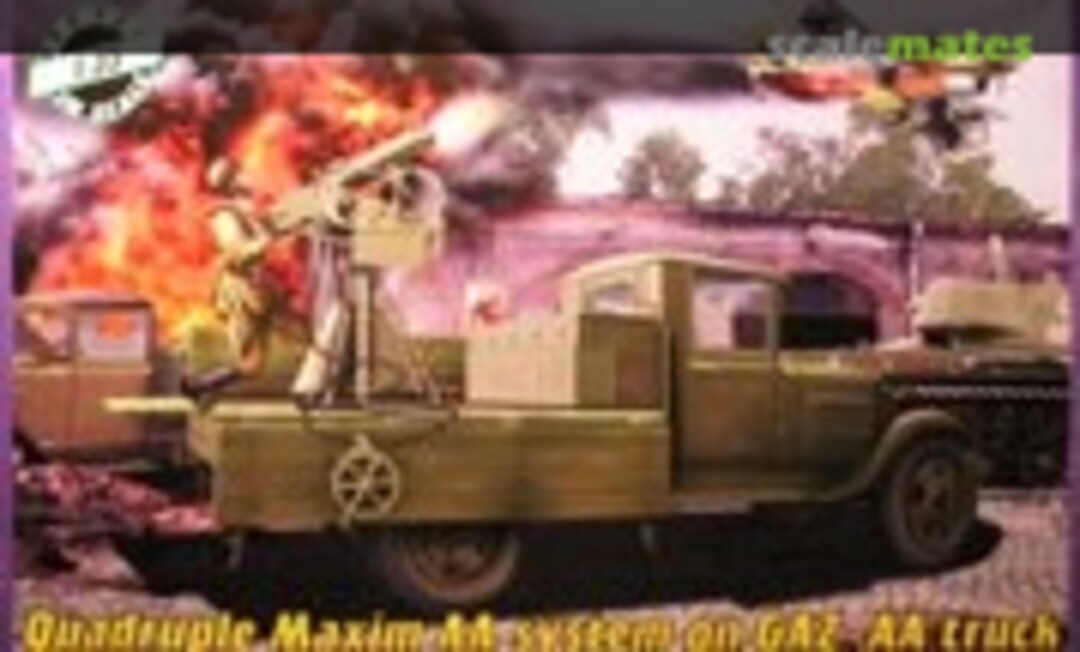 1:35 Quadruple Maxim AA system on GAZ-AA truck (Armor in Scale 3501)