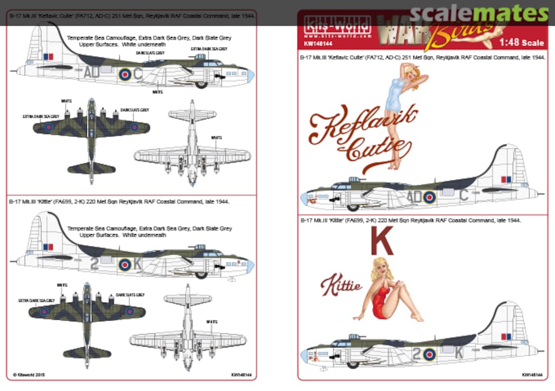 Boxart B-17 Fortress Mk.III KW148144 Kits-World