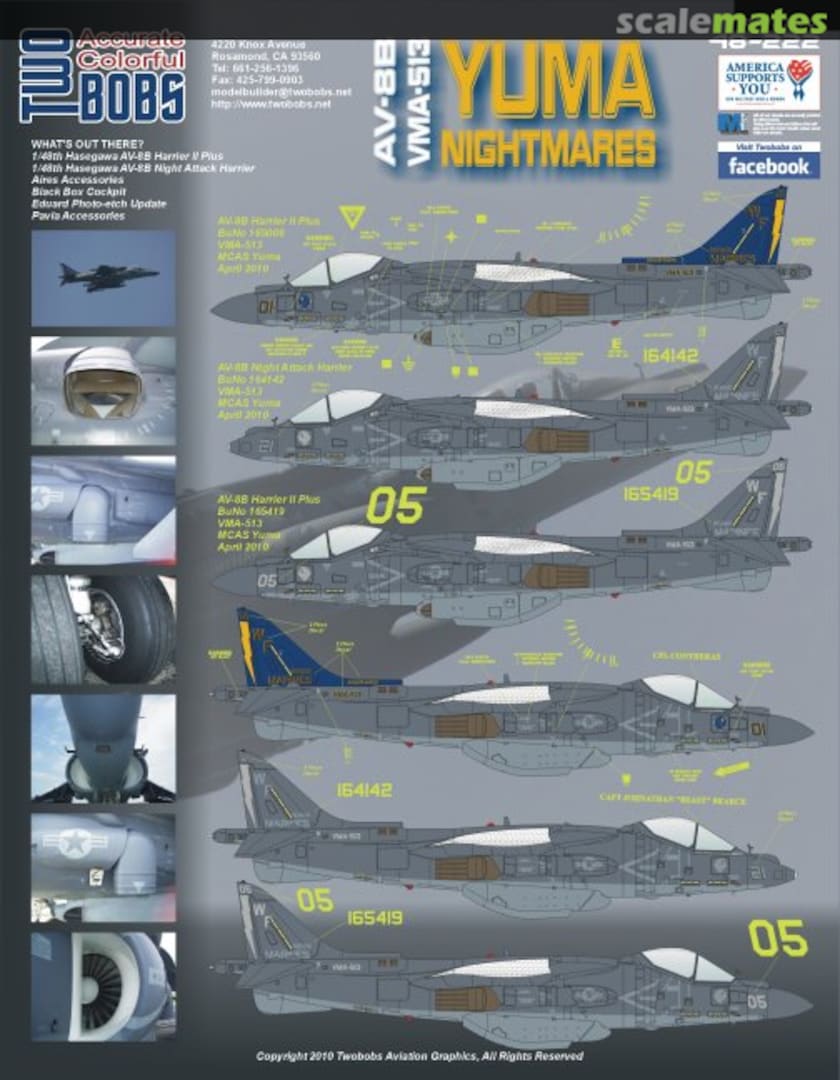 Boxart AV-8B Yuma Nightmares 48-222 TwoBobs Aviation Graphics