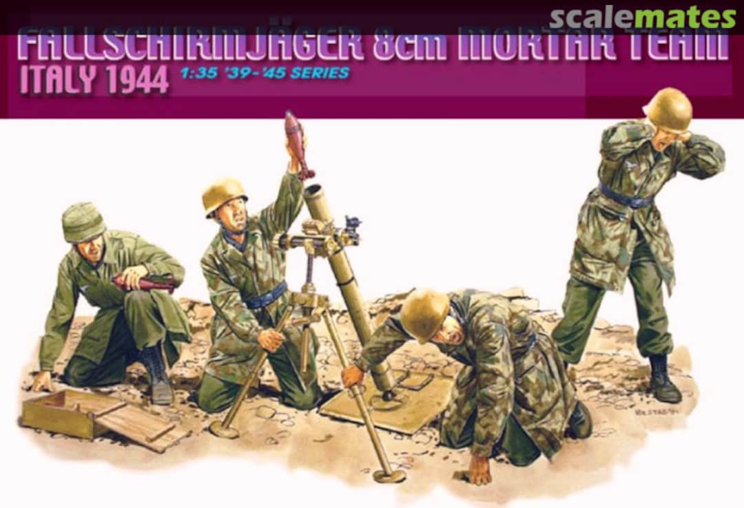 Boxart Fallschirmjäger 8cm Mortar Team 6215 Dragon