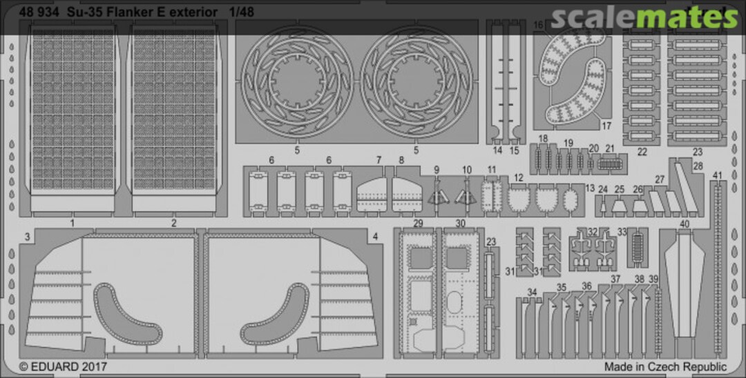 Boxart Su-35 Flanker E exterior 48934 Eduard